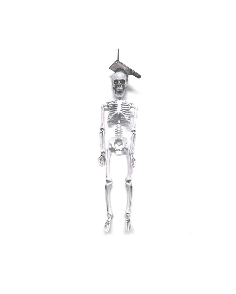 Halloween dekorace kostra bílá