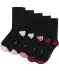 Socken schwarz/rosa