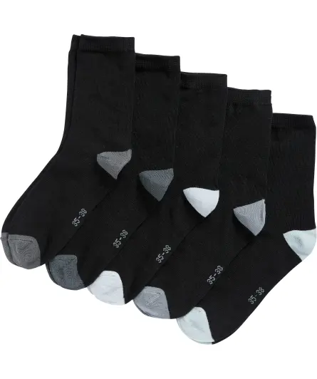 Socken mit Kontrastelementen
