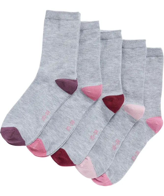 Socken mit Kontrastelementen