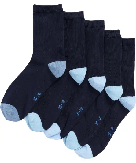 Socken mit Kontrastelementen
