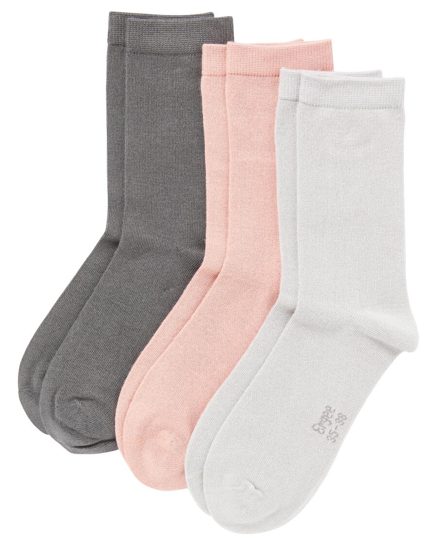 Sokken grijs/roze