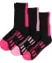 Sportsocken mit Rippbund schwarz