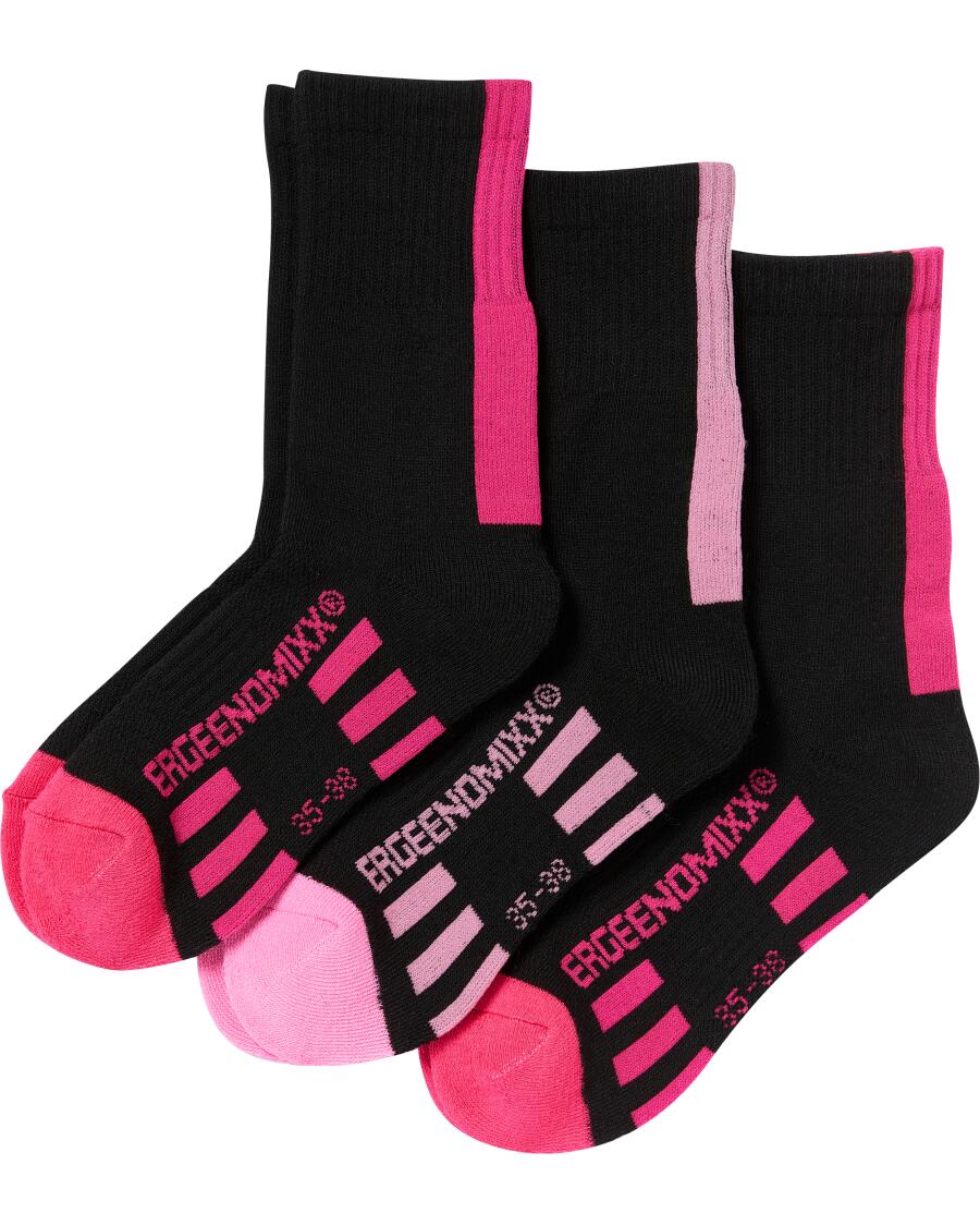 Sportsocken mit Rippbund schwarz