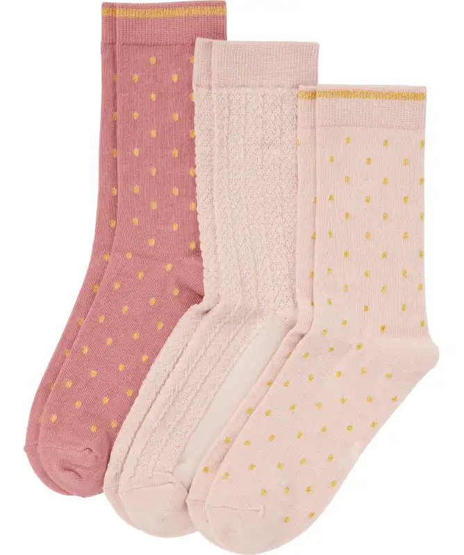 Socken mit Glitzergarn