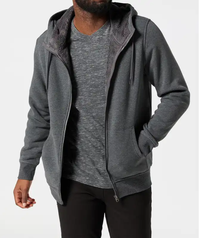 Gefütterte Sweatjacke