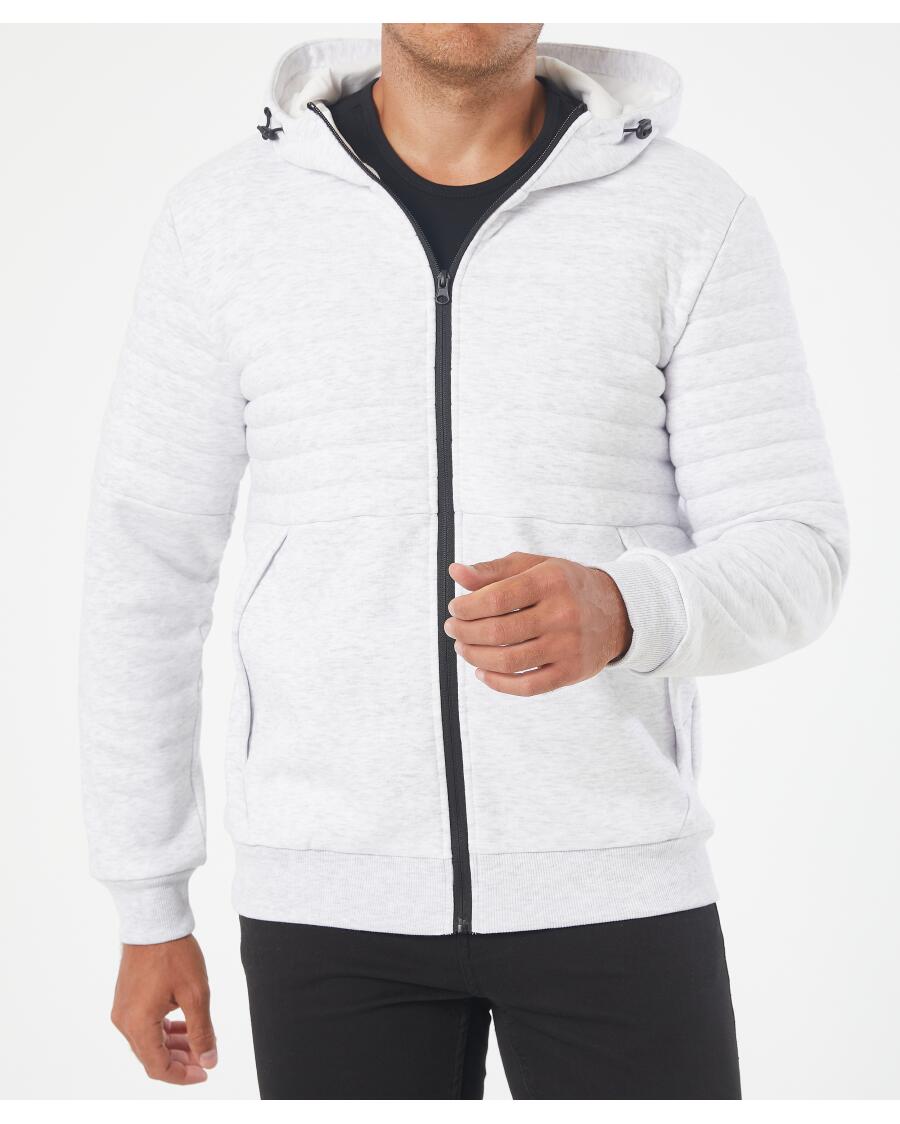 Bluza dresowa z kapturem jasnoszary