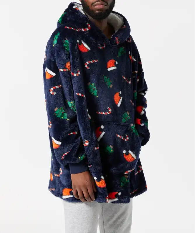 Vánoční flísová mikina