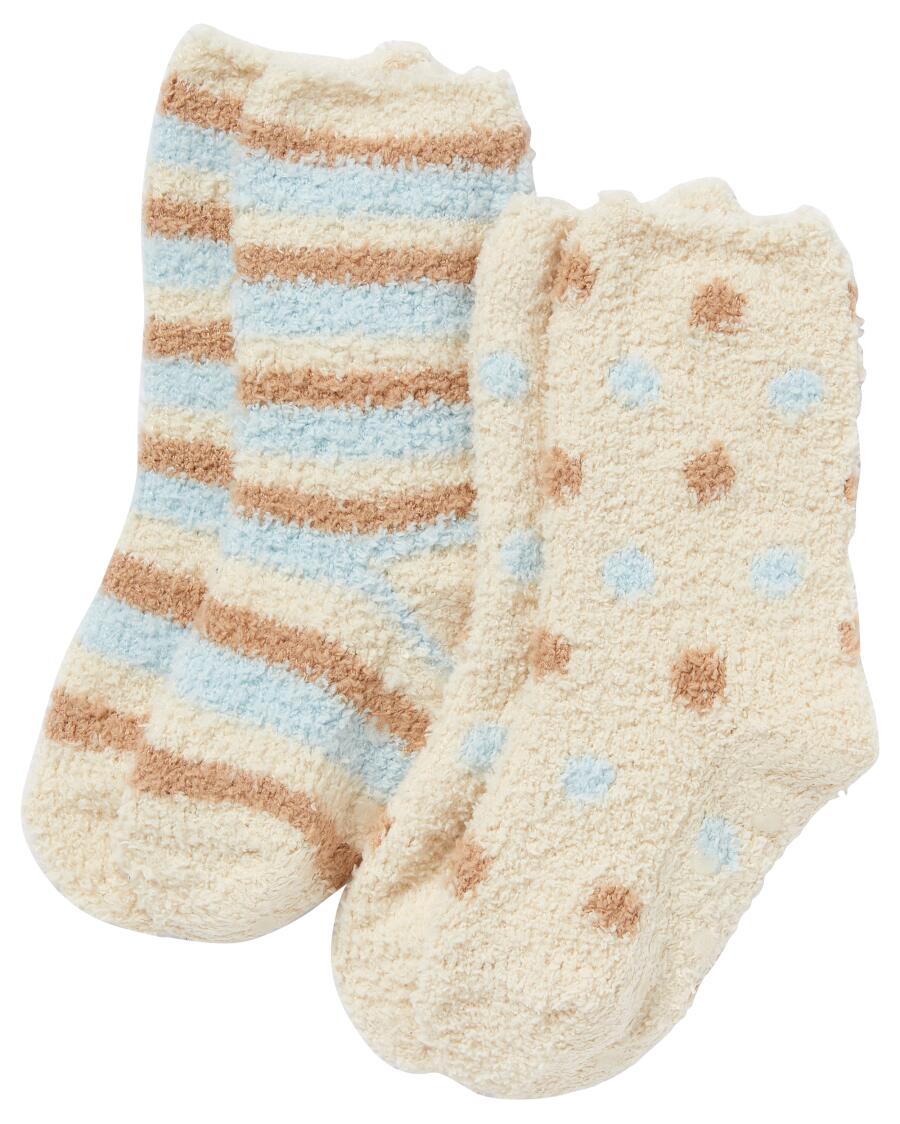 Fleece sokken blauw