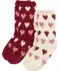 Hebké flísové ponožky červená