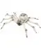 Deko-Spinne Halloween weiß