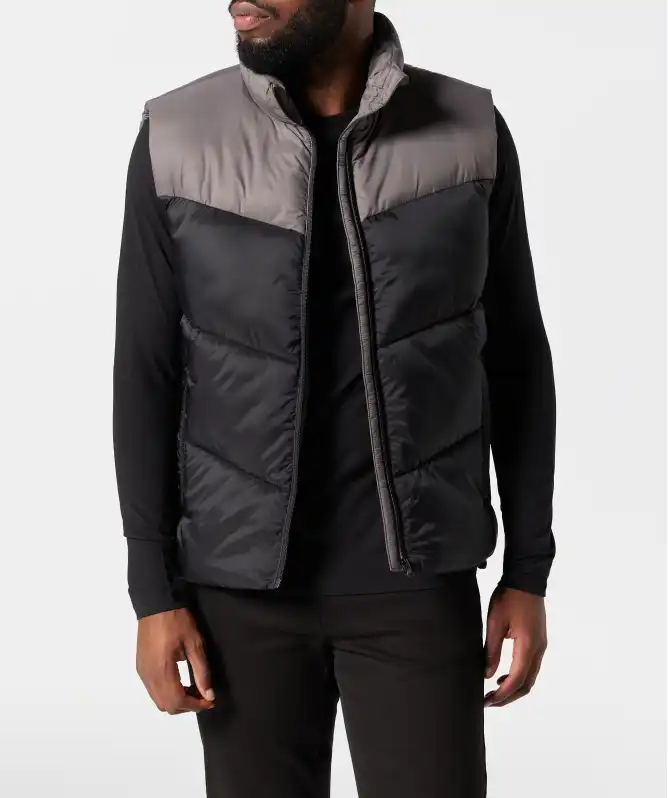 Zweifarbige Steppweste