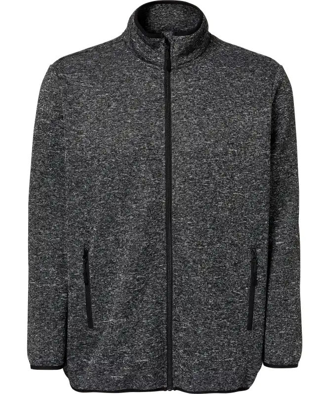 Strickfleecejacke in Melange