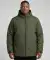 Anorak z kapturem ciemnozielony