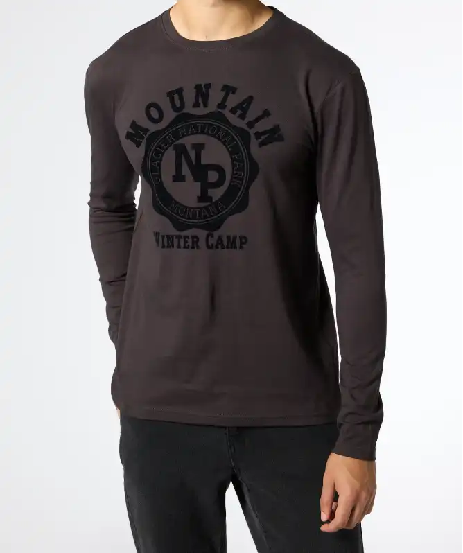 Langarmshirt mit Frontprint