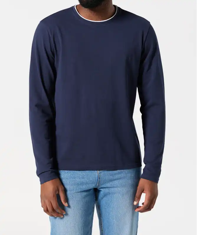 Tričko s dlouhými rukávy vzhled 2 v 1