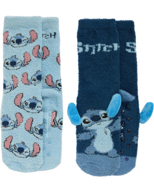 جوارب ناعمة مانعة للانزلاق Stitch للبنات، أزرق — KiK, منتج ألماني أصلي في المغرب