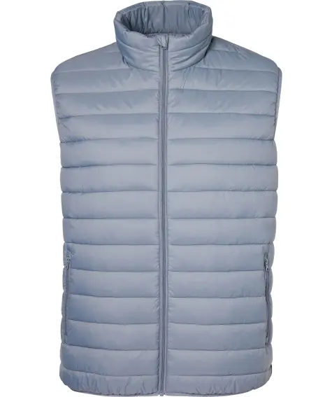 Prošívaná vesta v tmavě šedé barvě