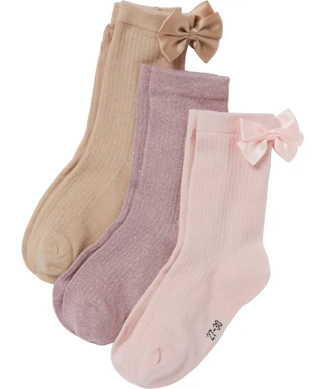 Socken mit Schleife