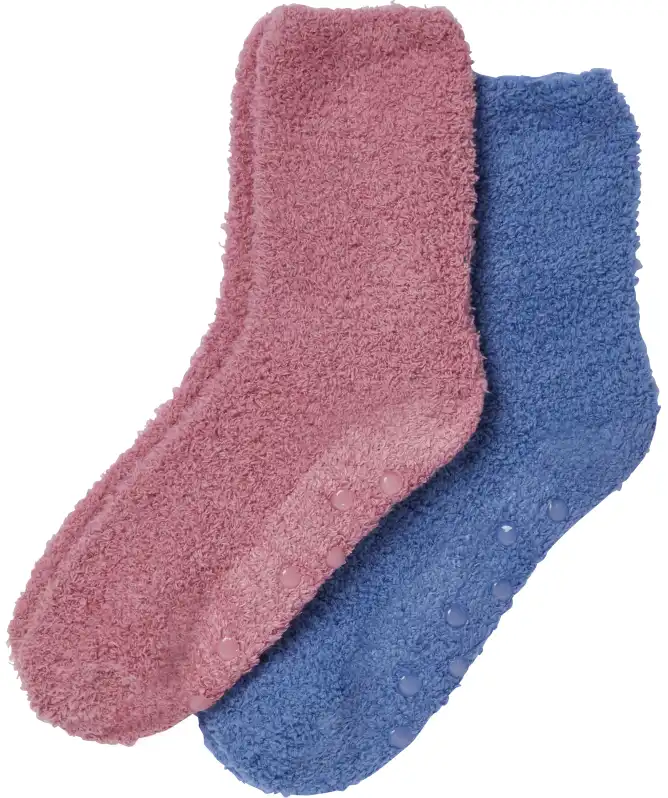 Flauschsocken mit ABS-Druck