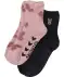 Lizenz Flauschsocken schwarz/pink
