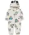 Fleece-Jumpsuit mit Kapuze Beige