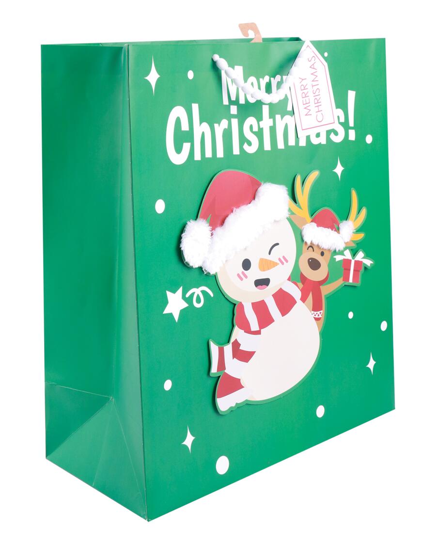 Geschenktüte Weihnachten grün