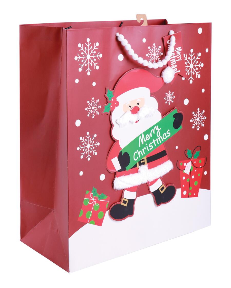 Geschenktüte Weihnachten rot