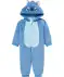 Fleece-Jumpsuit mit Reißverschluss blau