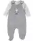 Newborn Body + Strampler hellgrau