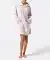 Fleece-Bigshirt mit Kapuze altrosa