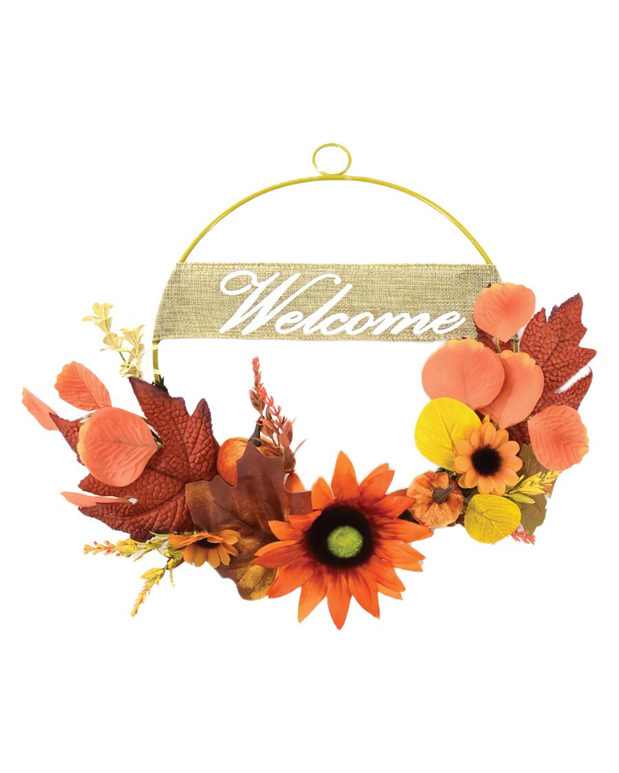 Deko-Kranz Herbst orange