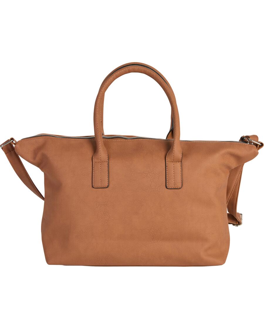 Leichte Damen Umhängetasche Aus Crinkle Nylon – Klein & Praktisch Für Alltag & Reise – Farbe Braun