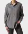 Oversize Cordbluse grau