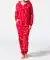 Schlaf-Jumpsuit Weihnachten rot