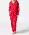 Schlaf-Jumpsuit Weihnachten rot