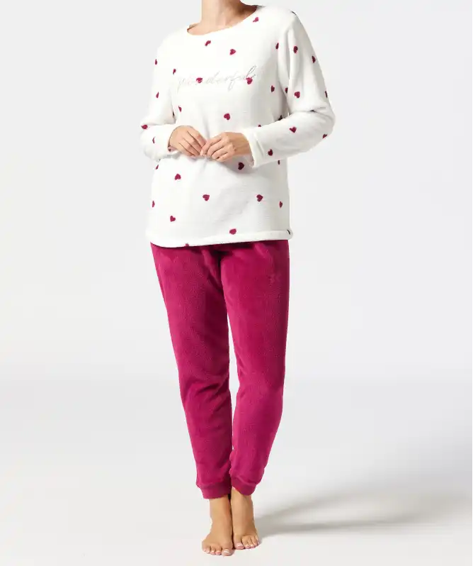 Fleece-Pyjama Herzen