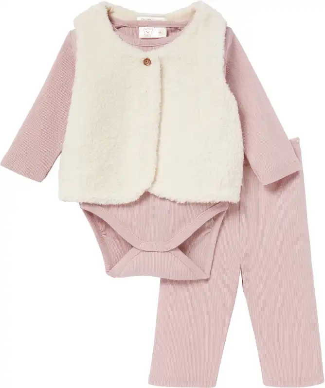 Newborn Body + Weste + Leggings