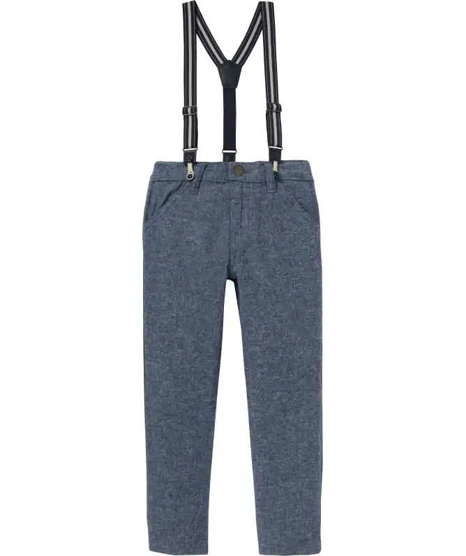 Chino broek met bretels