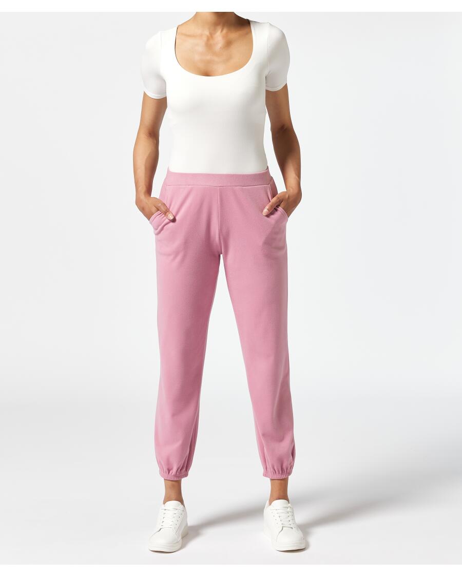 Jogginghose aus Mikrofleece rosa