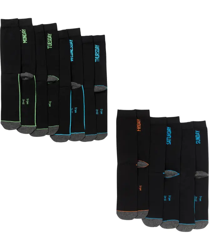 Socken mit Wochentagen