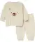 Newborn Pullover + Hose Bärchen ecru