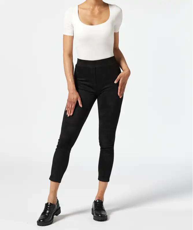 Broek van imitatiesuède