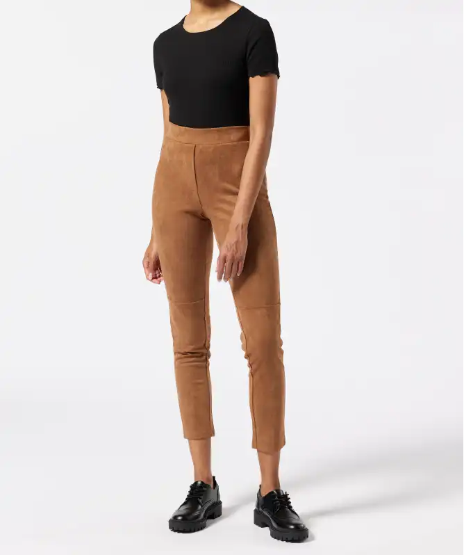 Hose Wildlederimitat