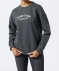 Sweatshirt mit Schriftzug anthrazit melange