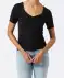Cropped tričko černá