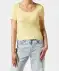 Cropped tričko světle žlutá