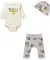 Mickey & Friends Newborn Mütze + Body + Hose grau