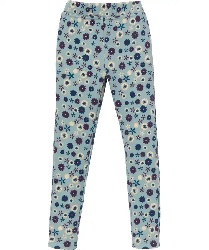 Gebloemde thermo legging
