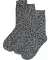 Mouliné-Socken dunkelblau